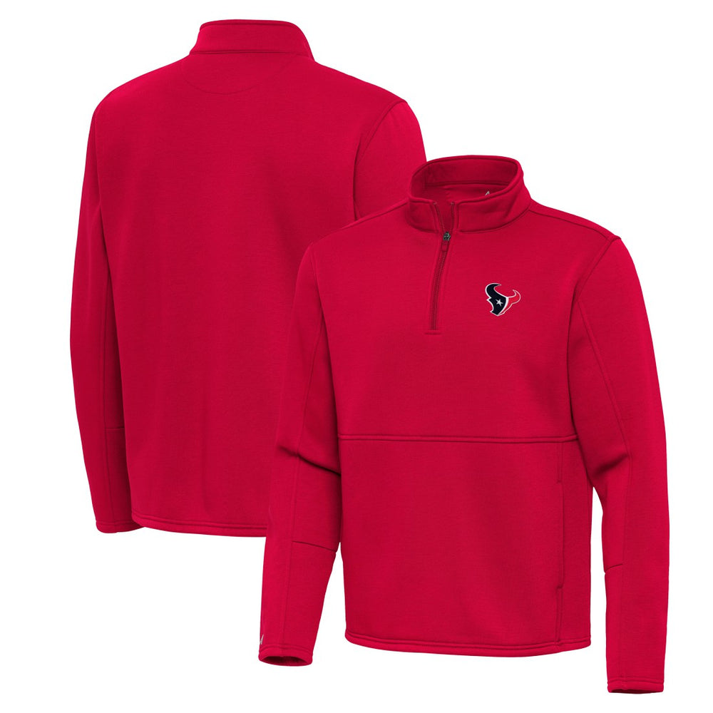 Antigua Twist Quarter-Zip Pullover Jacket - Houston Texans Pullover