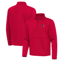 Antigua Twist Quarter-Zip Pullover Jacket - Houston Texans Pullover