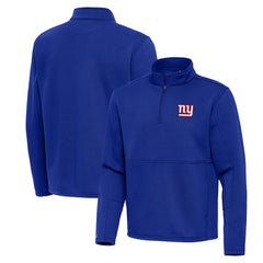 Antigua Twist Quarter-Zip Pullover Jacket - New York Giants Pullover