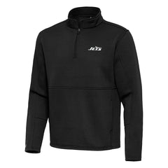 Antigua Twist Quarter-Zip Pullover Jacket - New York Jets Pullover