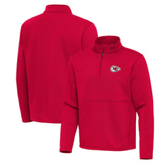 Antigua Twist Quarter-Zip Pullover Jacket - Kansas City Chiefs Pullover