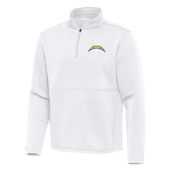 Antigua Twist Quarter-Zip Pullover Jacket - Los Angeles Chargers Pullover