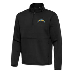 Antigua Twist Quarter-Zip Pullover Jacket - Los Angeles Chargers Pullover