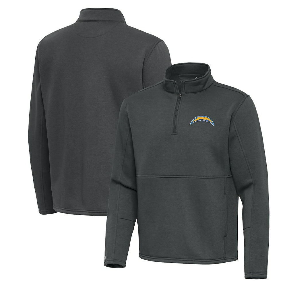 Antigua Twist Quarter-Zip Pullover Jacket - Los Angeles Chargers Pullover