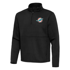 Antigua Twist Quarter-Zip Pullover Jacket - Miami Dolphins Pullover