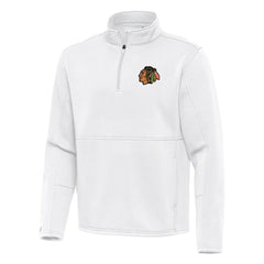 NHL Chicago Blackhawks Antigua Twist Quarter-Zip Pullover Jacket
