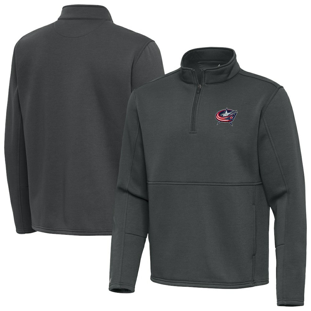 NHL Columbus Blue Jackets Antigua Twist Quarter-Zip Pullover Jacket