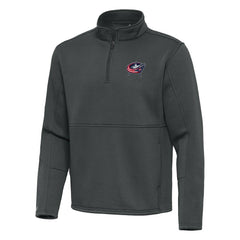 NHL Columbus Blue Jackets Antigua Twist Quarter-Zip Pullover Jacket