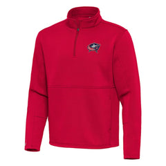 NHL Columbus Blue Jackets Antigua Twist Quarter-Zip Pullover Jacket
