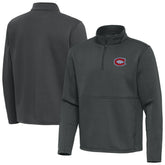 NHL Montreal Canadiens Antigua Twist Quarter-Zip Pullover Jacket