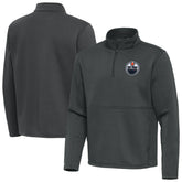 NHL Edmonton Oilers Antigua Twist Quarter-Zip Pullover Jacket