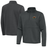 NHL Minnesota Wild Antigua Twist Quarter-Zip Pullover Jacket