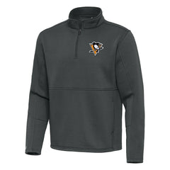 NHL Pittsburgh Penguins Antigua Twist Quarter-Zip Pullover Jacket