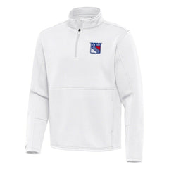 NHL New York Rangers Antigua Twist Quarter-Zip Pullover Jacket