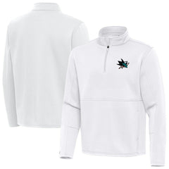 NHL San Jose Sharks Antigua Twist Quarter-Zip Pullover Jacket