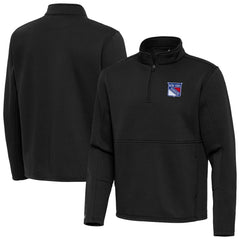 NHL New York Rangers Antigua Twist Quarter-Zip Pullover Jacket