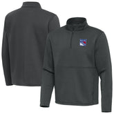 NHL New York Rangers Antigua Twist Quarter-Zip Pullover Jacket