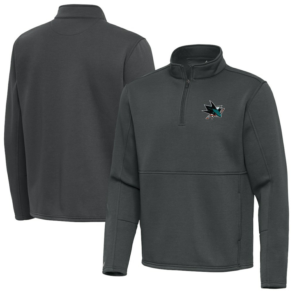NHL San Jose Sharks Antigua Twist Quarter-Zip Pullover Jacket