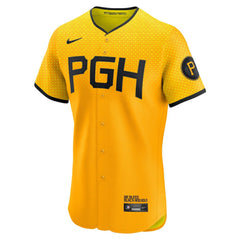 Gold Pittsburgh Pirates Nike City Connect Elite Jersey