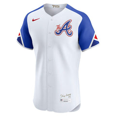 White Atlanta Braves Nike City Connect Elite Jersey