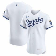 White Kansas City Royals Nike Home Elite Jersey