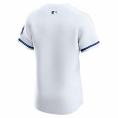 White Kansas City Royals Nike Home Elite Jersey