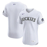 White Colorado Rockies Nike Home Elite Jersey