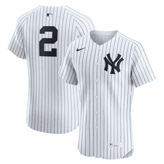 White Derek Jeter New York Yankees Nike Home Elite Player Jersey