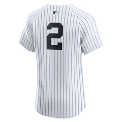 White Derek Jeter New York Yankees Nike Home Elite Player Jersey