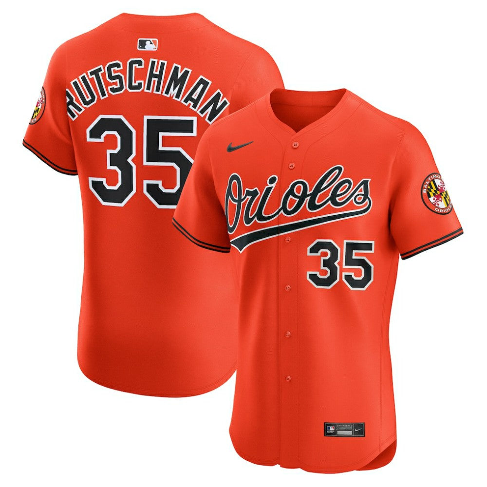 Orange Adley Rutschman Baltimore Orioles Nike Alternate 2 Elite Jersey