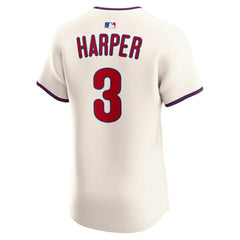 Cream Bryce Harper Philadelphia Phillies Nike Alternate 2 Elite Jersey