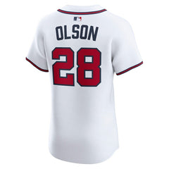 White Matt Olson Atlanta Braves Nike Home Elite Player Jersey