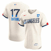 Cream Shohei Ohtani Los Angeles Dodgers Nike City Connect Elite Jersey