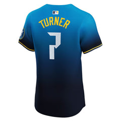 Navy Trea Turner Philadelphia Phillies Nike City Connect Elite Jersey