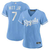 Light Blue Bobby Witt Jr. Kansas City Royals Nike Women's Alternate Replica Player Jersey