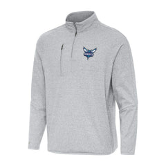Charlotte Hornets Antigua Certain Quarter-Zip Tri-Blend Sweatshirt