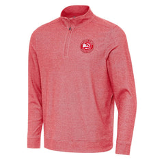 Atlanta Hawks Antigua Subtle Quarter-Zip Sweatshirt
