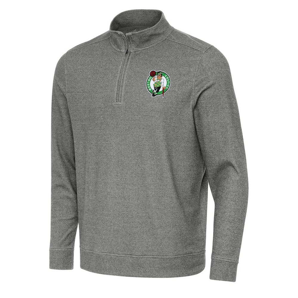 Boston Celtics Antigua Subtle Quarter-Zip Sweatshirt