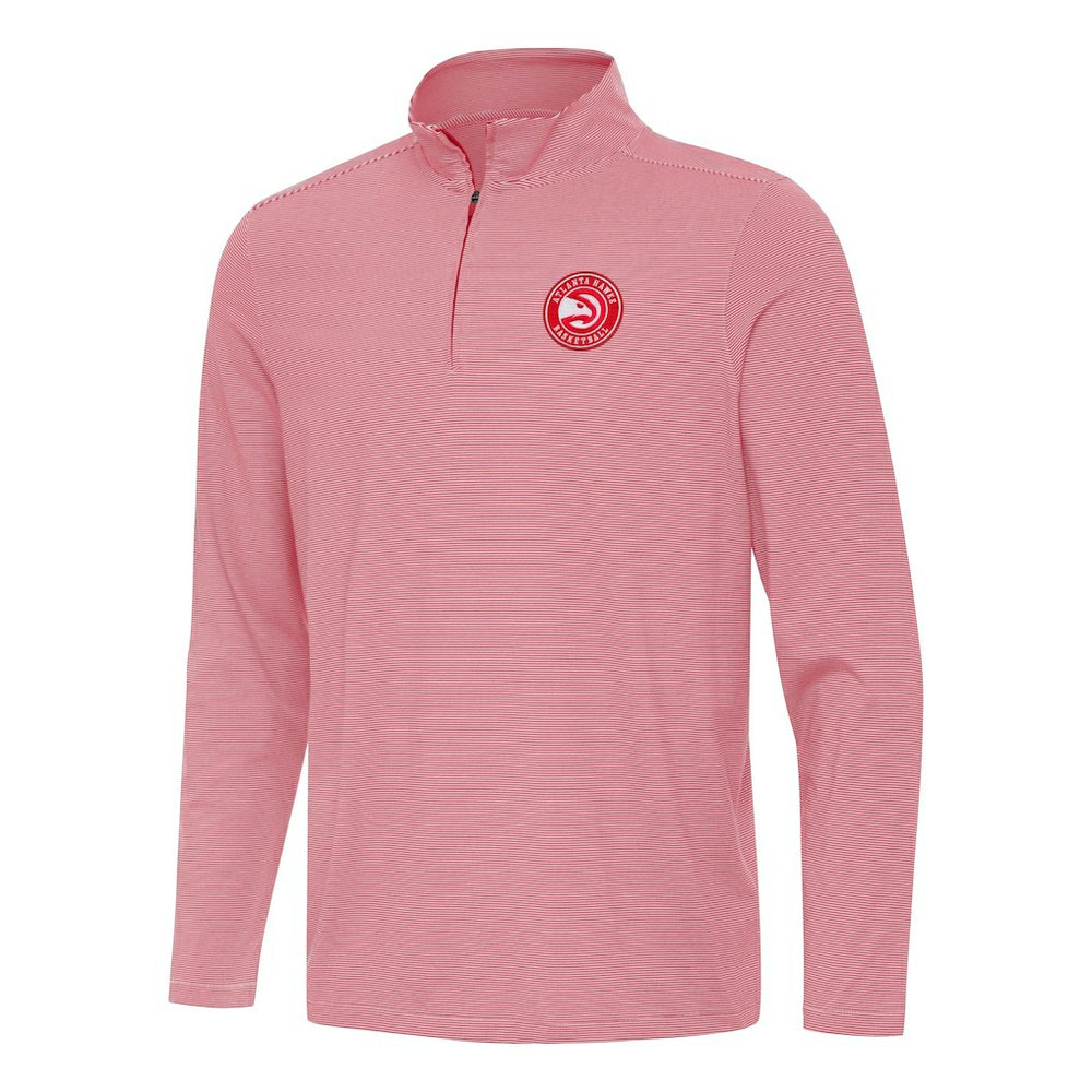 Atlanta Hawks Antigua Twine Quarter-Zip Top