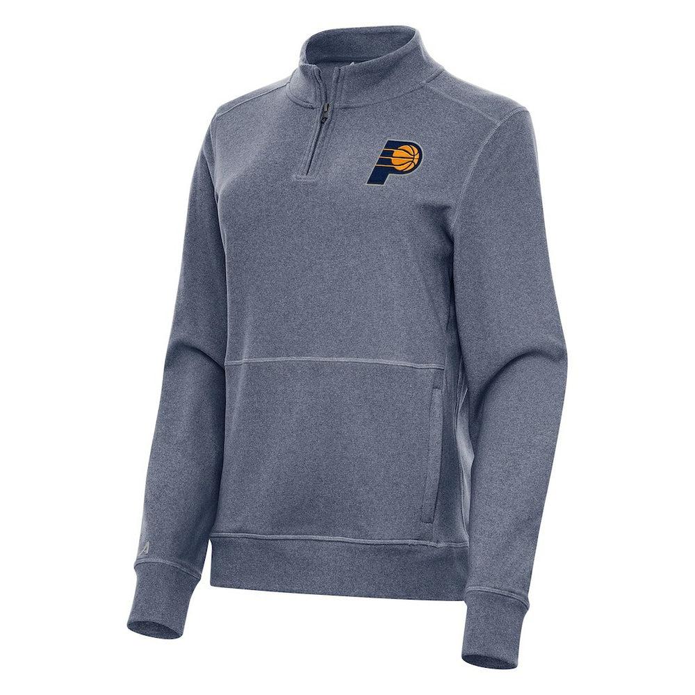 Indiana Pacers Antigua Women's Crush Quarter-Zip Fleece Sweatshirt