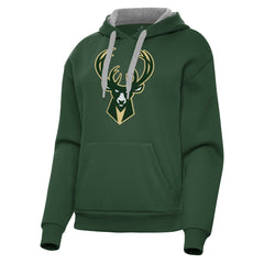 Milwaukee Bucks Antigua Women's Victory Pullover Hoodie