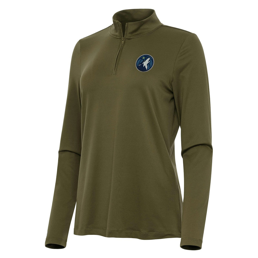 Minnesota Timberwolves Antigua Women's Reprocess Quarter-Zip Top