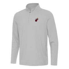 Miami Heat Antigua Twine Quarter-Zip Top