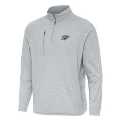 Oklahoma City Thunder Antigua Certain Quarter-Zip Tri-Blend Sweatshirt