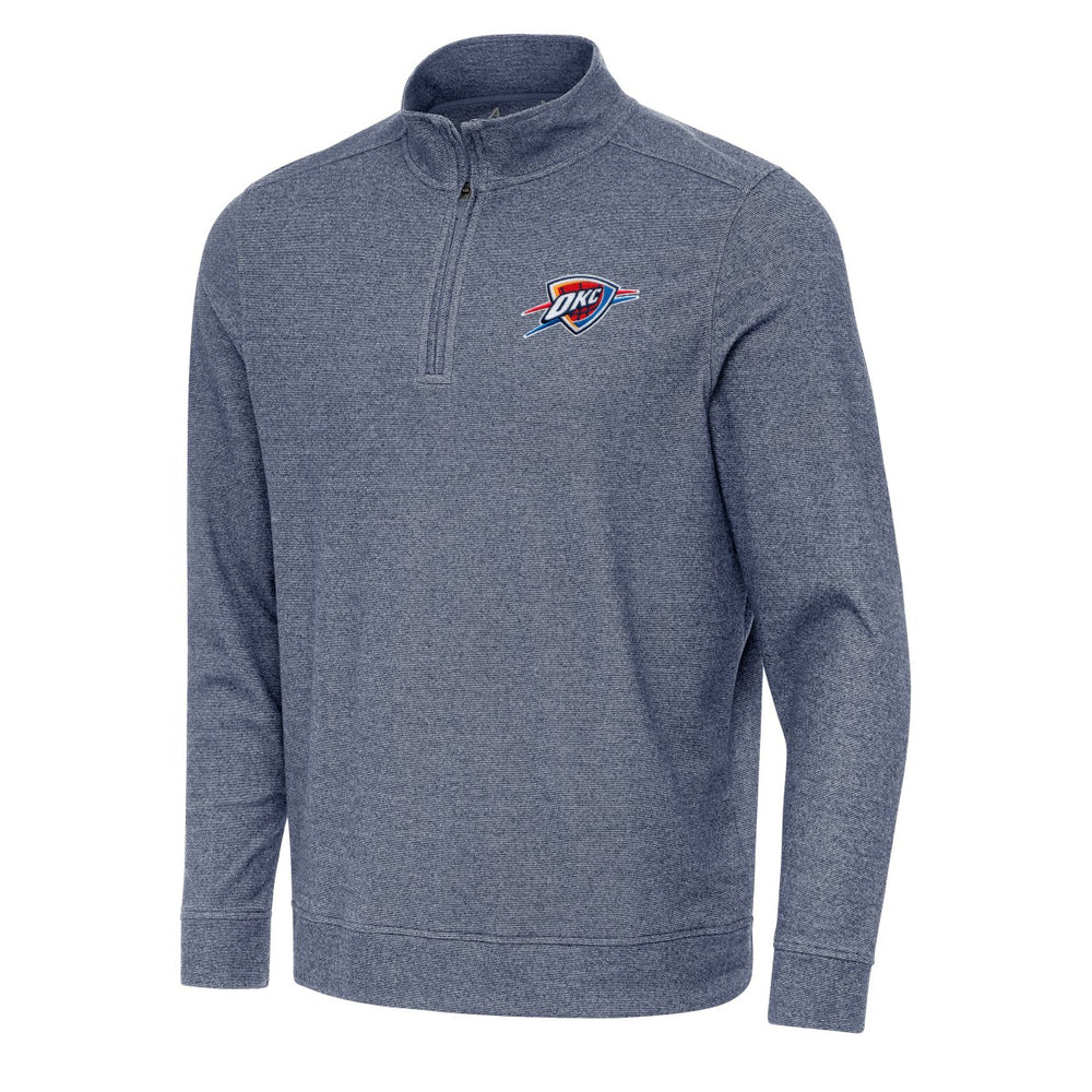 Oklahoma City Thunder Antigua Subtle Quarter-Zip Sweatshirt