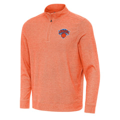 New York Knicks Antigua Subtle Quarter-Zip Sweatshirt