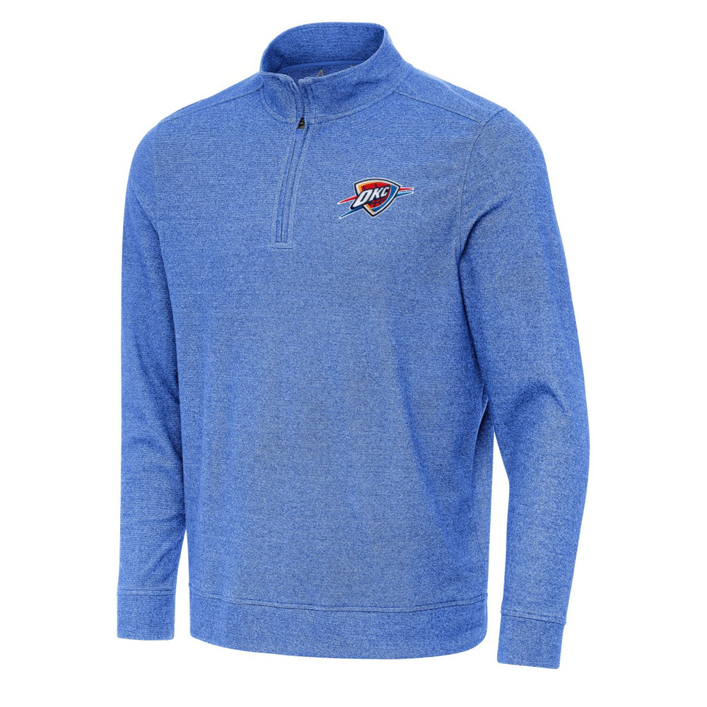 Oklahoma City Thunder Antigua Subtle Quarter-Zip Sweatshirt