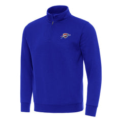 Oklahoma City Thunder Antigua Victory Quarter-Zip Mock Sweatshirt