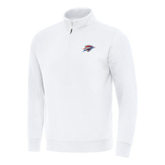 Oklahoma City Thunder Antigua Victory Quarter-Zip Mock Sweatshirt