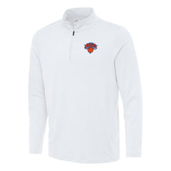 New York Knicks Antigua Reprocess Quarter-Zip Top